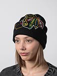Шапка MITCHELL NESS арт. HK12165-CBHBLCK Chicago Blackhawks NHL (черный)